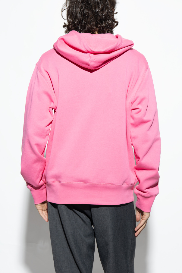 【関税込み】Acne Studios ピンク ボンディングロゴ フーディ Acne Studios - ロゴフーディセーター - コットンキャンディーピンク